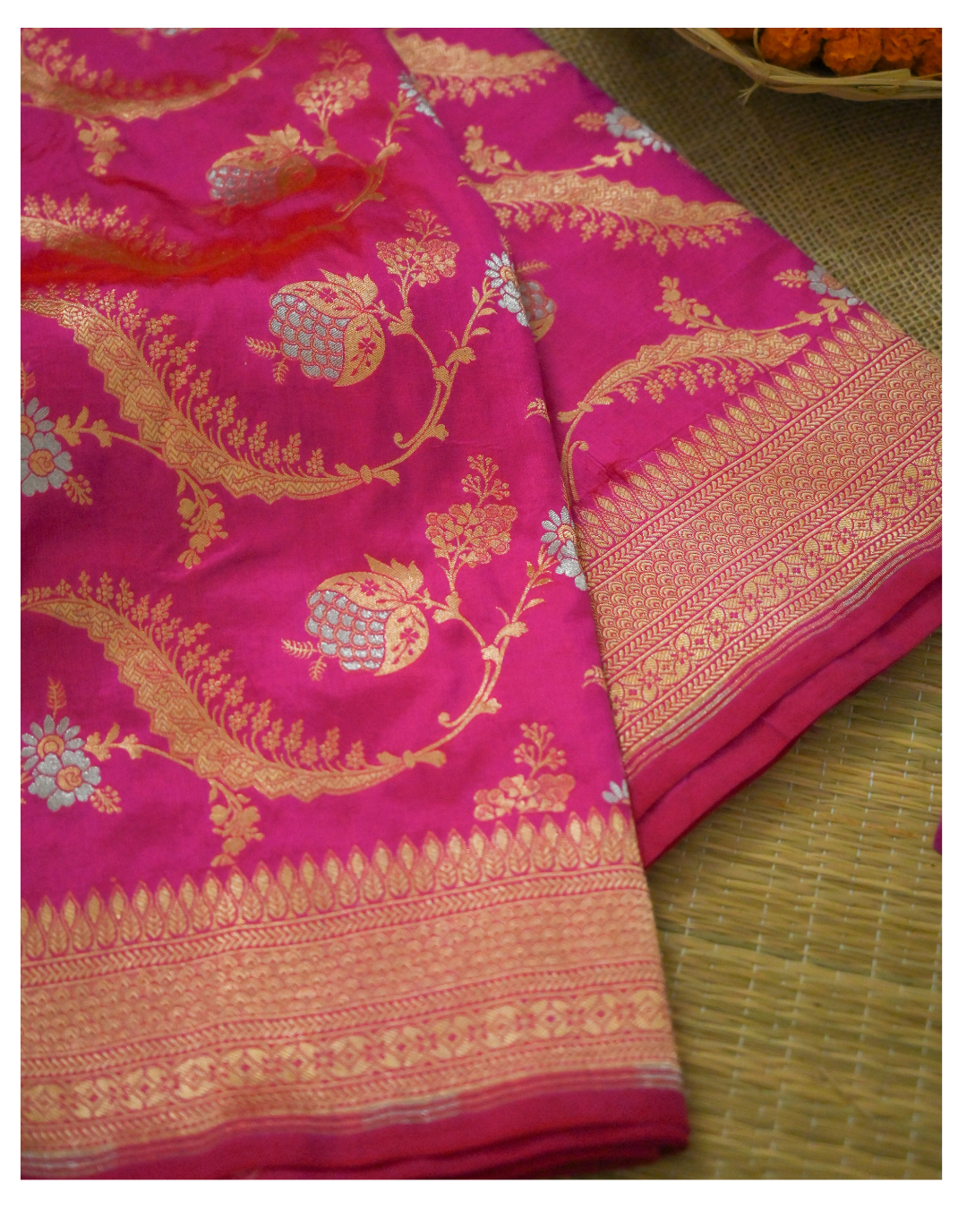 Pure Katan Silk Handloom Banarasi Saree