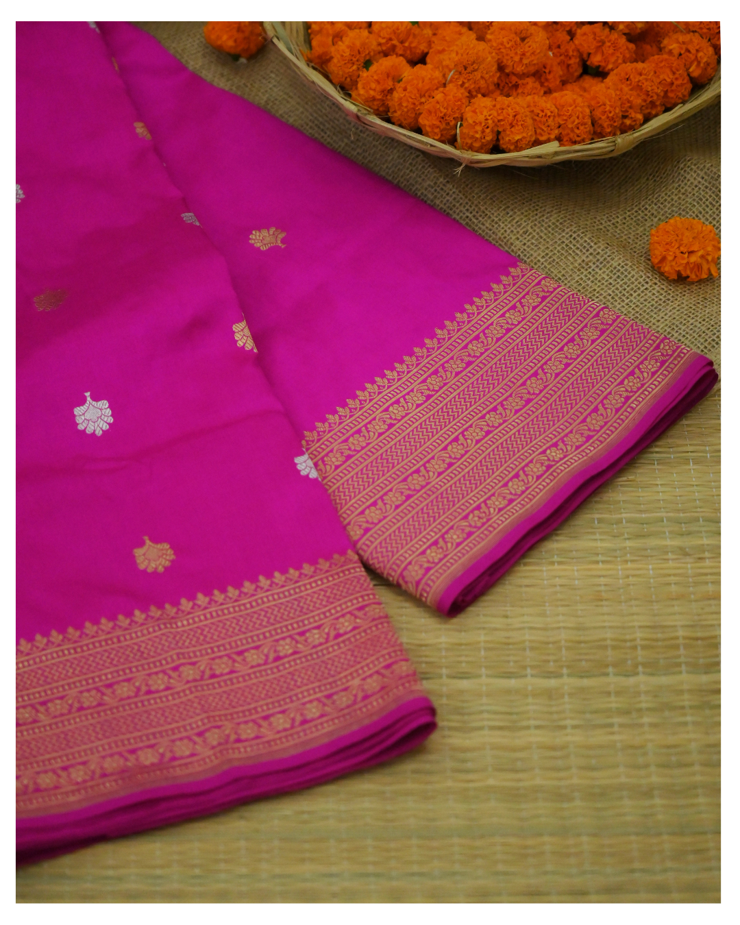 Pure Katan Silk Handloom Banarasi Saree