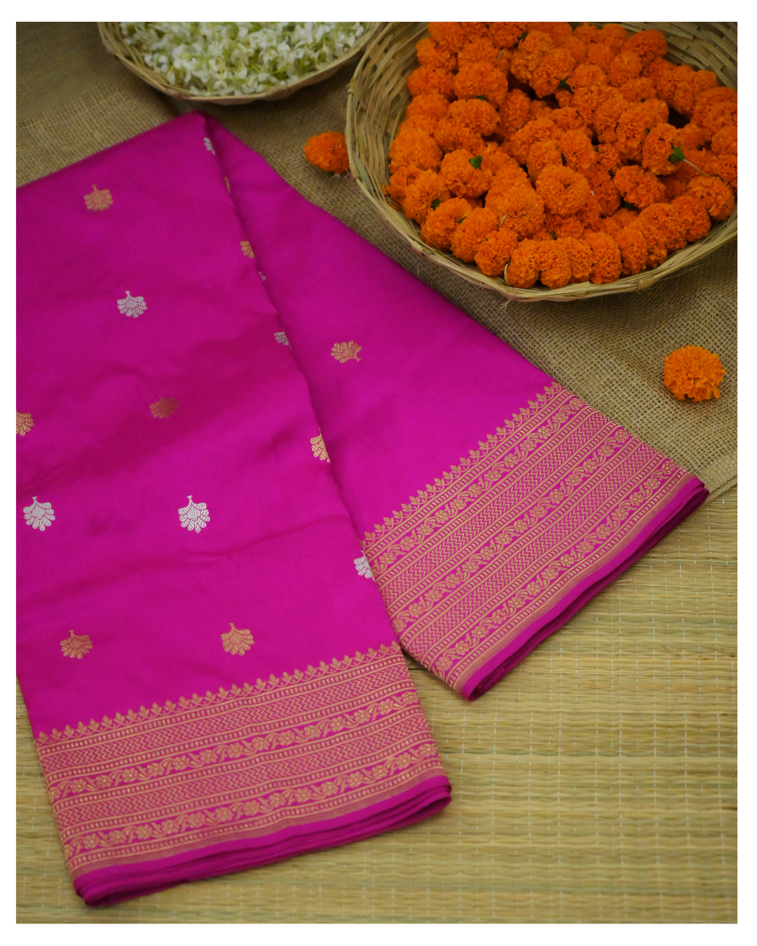 Pure Katan Silk Handloom Banarasi Saree