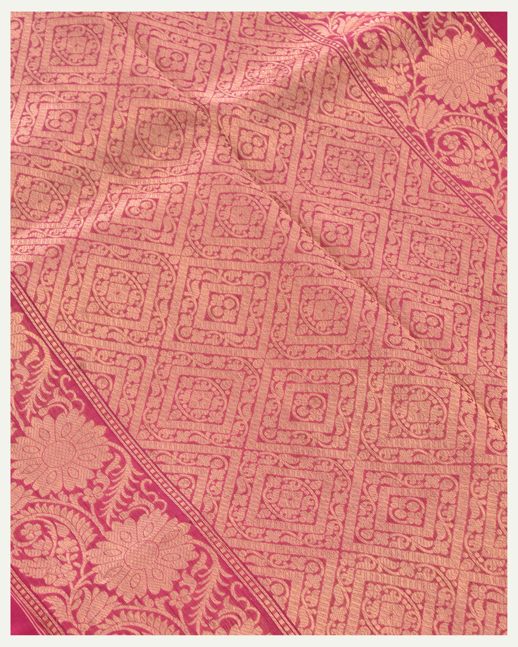 Pure Banarasi Handloom Kora Silk Saree