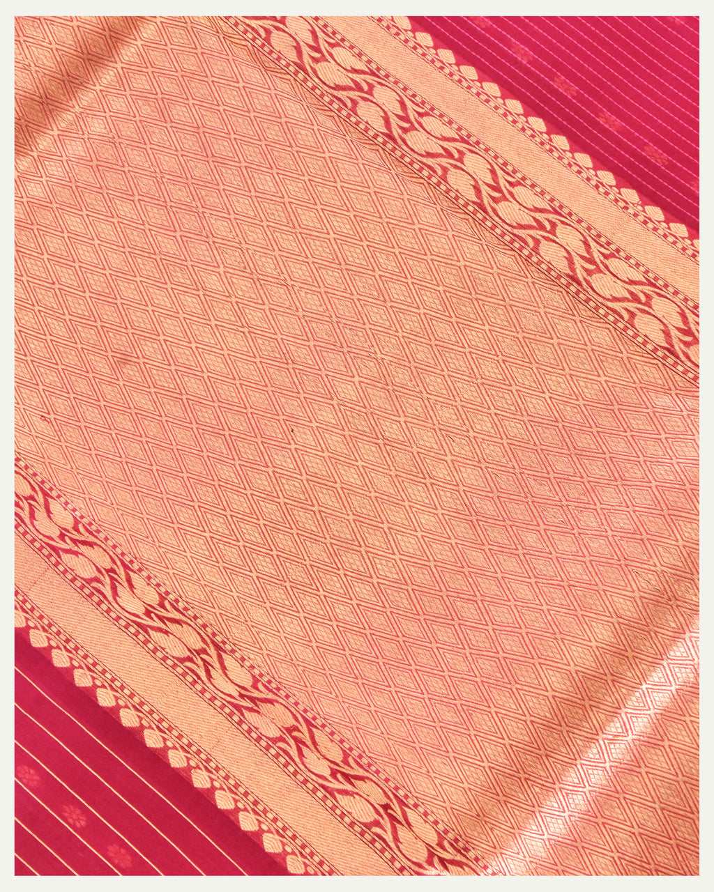Pure Banarasi Handloom Kora Silk Saree