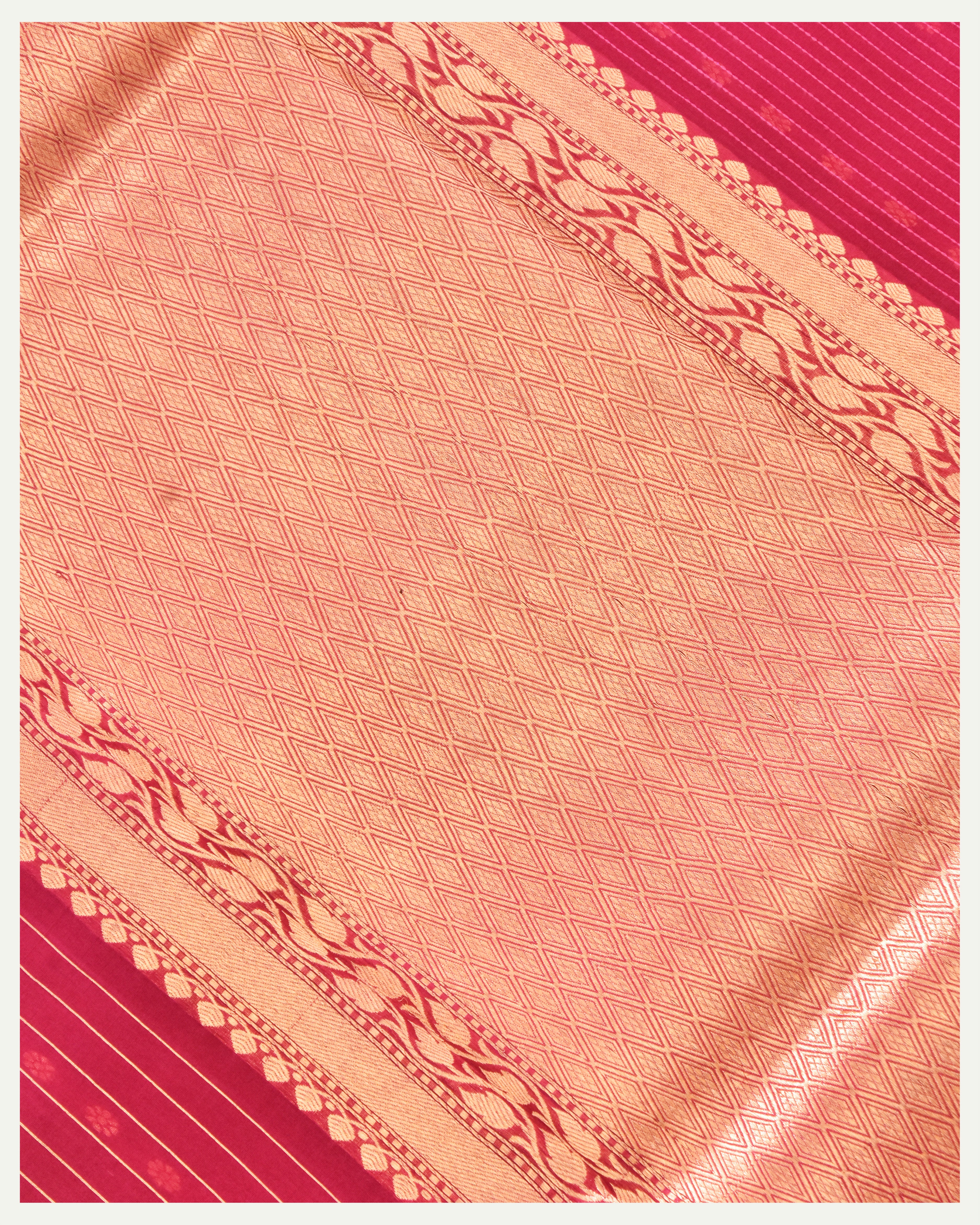 Pure Banarasi Handloom Kora Silk Saree