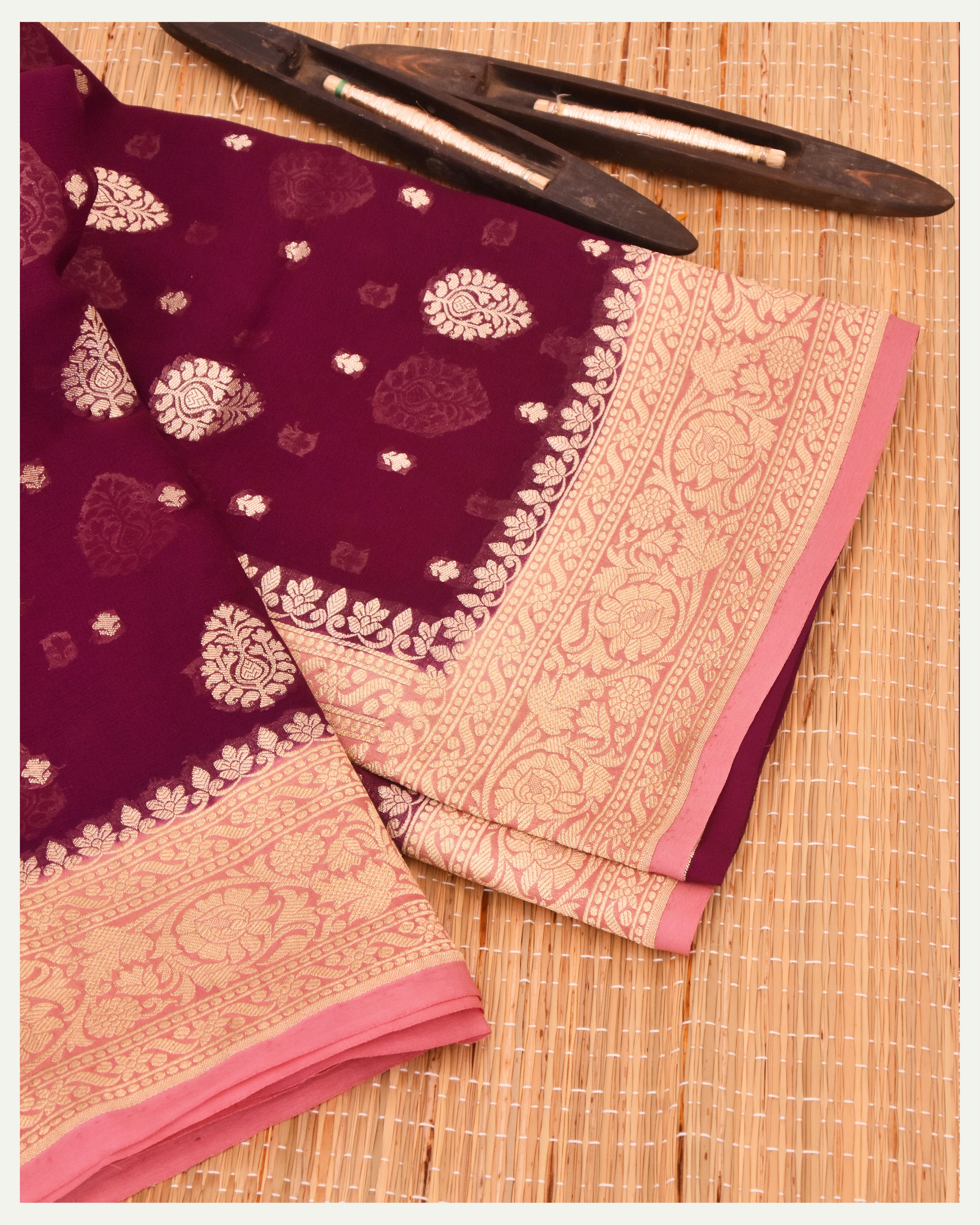 Banarasi Khaddi Georgette Saree